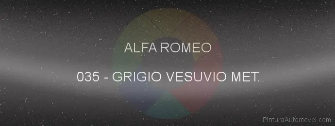 Pintura Alfa Romeo 035 Grigio Vesuvio Met.