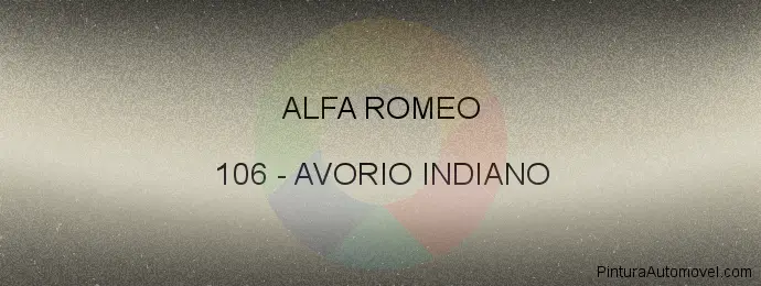 Pintura Alfa Romeo 106 Avorio Indiano