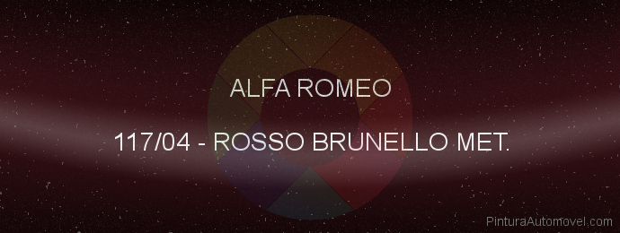 Pintura Alfa Romeo 117/04 Rosso Brunello Met.