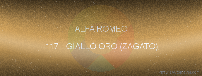 Pintura Alfa Romeo 117 Giallo Oro (zagato)