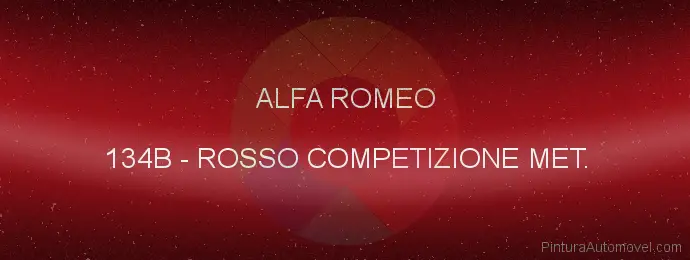 Pintura Alfa Romeo 134B Rosso Competizione Met.