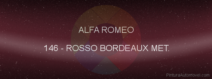 Pintura Alfa Romeo 146 Rosso Bordeaux Met.