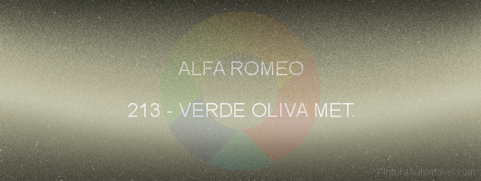 Pintura Alfa Romeo 213 Verde Oliva Met.