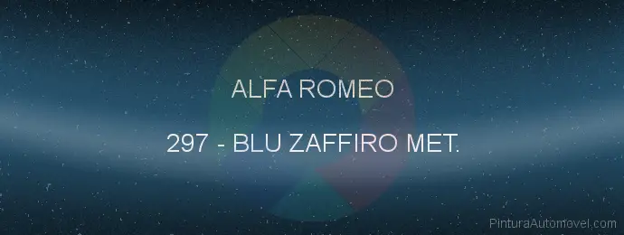 Pintura Alfa Romeo 297 Blu Zaffiro Met.