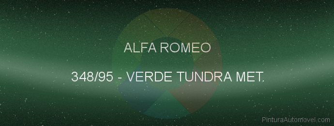 Pintura Alfa Romeo 348/95 Verde Tundra Met.