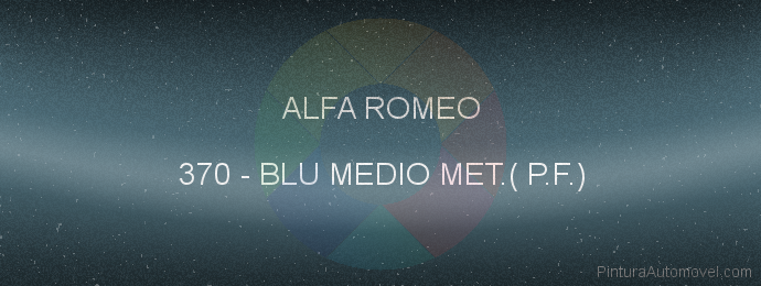 Pintura Alfa Romeo 370 Blu Medio Met.( P.f.)