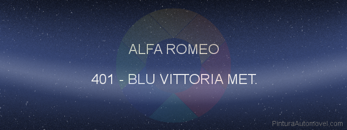 Pintura Alfa Romeo 401 Blu Vittoria Met.