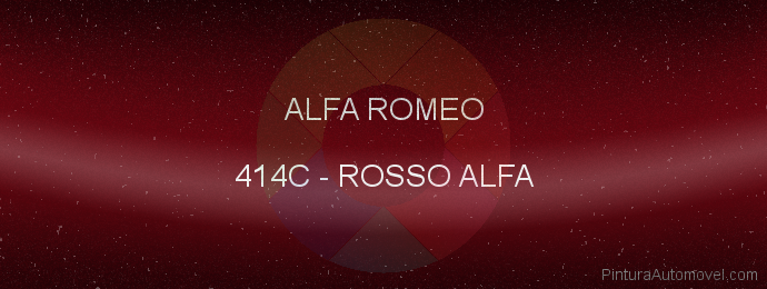 Pintura Alfa Romeo 414C Rosso Alfa
