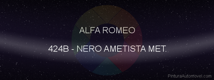 Pintura Alfa Romeo 424B Nero Ametista Met.