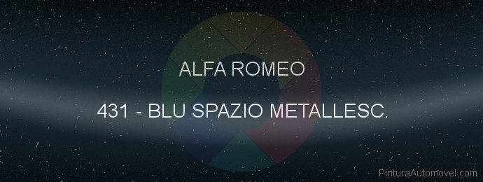 Pintura Alfa Romeo 431 Blu Spazio Metallesc.