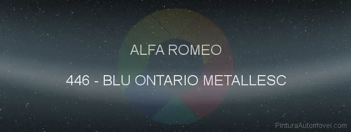 Pintura Alfa Romeo 446 Blu Ontario Metallesc