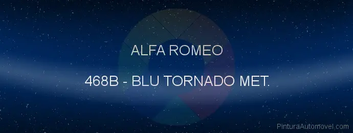 Pintura Alfa Romeo 468B Blu Tornado Met.