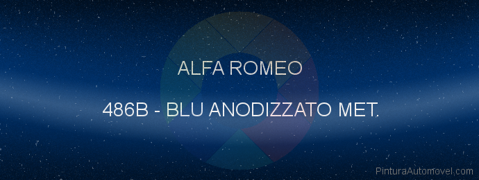 Pintura Alfa Romeo 486B Blu Anodizzato Met.