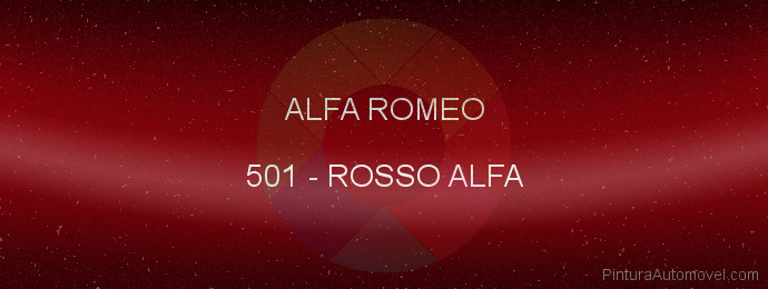 Pintura Alfa Romeo 501 Rosso Alfa