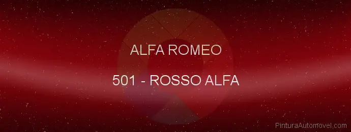 Pintura Alfa Romeo 501 Rosso Alfa