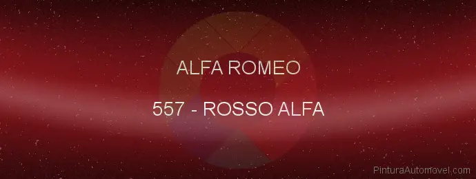 Pintura Alfa Romeo 557 Rosso Alfa