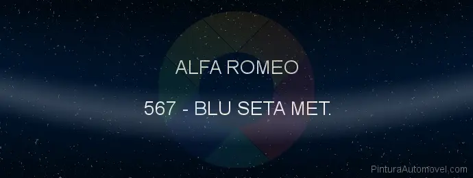 Pintura Alfa Romeo 567 Blu Seta Met.