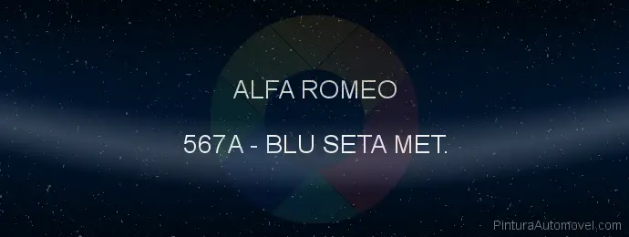Pintura Alfa Romeo 567A Blu Seta Met.