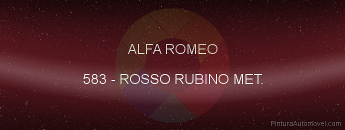 Pintura Alfa Romeo 583 Rosso Rubino Met.