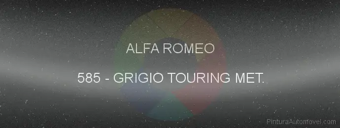 Pintura Alfa Romeo 585 Grigio Touring Met.