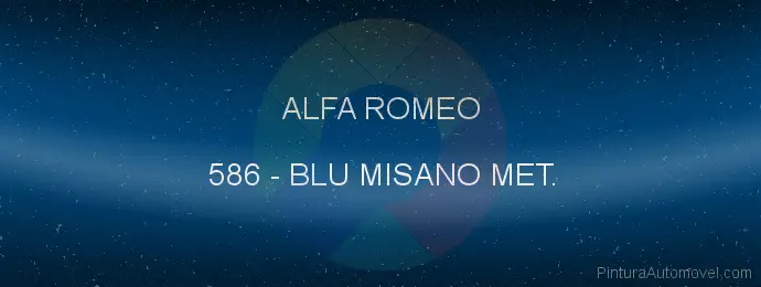 Pintura Alfa Romeo 586 Blu Misano Met.