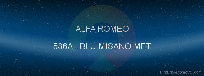 Pintura Alfa Romeo 586A Blu Misano Met.