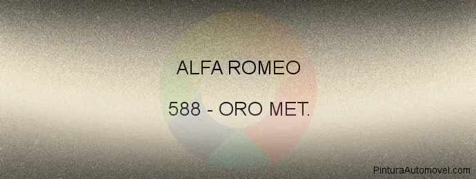 Pintura Alfa Romeo 588 Oro Met.