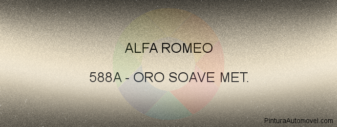 Pintura Alfa Romeo 588A Oro Soave Met.