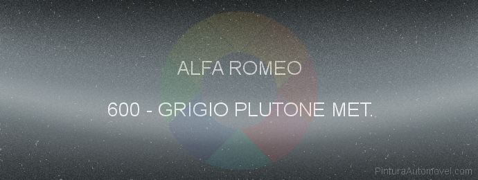 Pintura Alfa Romeo 600 Grigio Plutone Met.