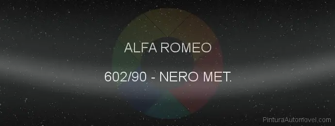 Pintura Alfa Romeo 602/90 Nero Met.