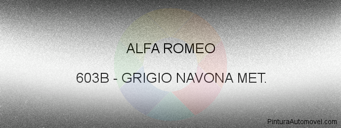 Pintura Alfa Romeo 603B Grigio Navona Met.