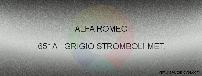 Pintura Alfa Romeo 651A Grigio Stromboli Met.