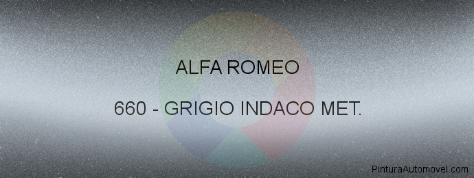 Pintura Alfa Romeo 660 Grigio Indaco Met.