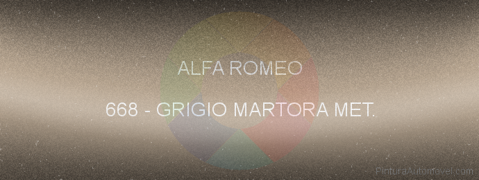 Pintura Alfa Romeo 668 Grigio Martora Met.