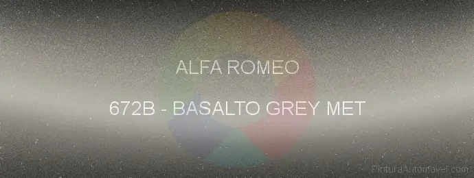 Pintura Alfa Romeo 672B Basalto Grey Met