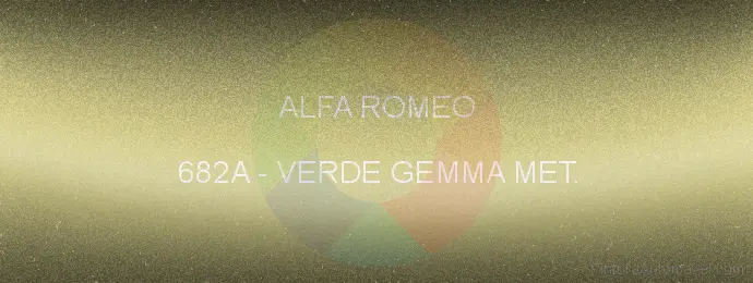 Pintura Alfa Romeo 682A Verde Gemma Met.