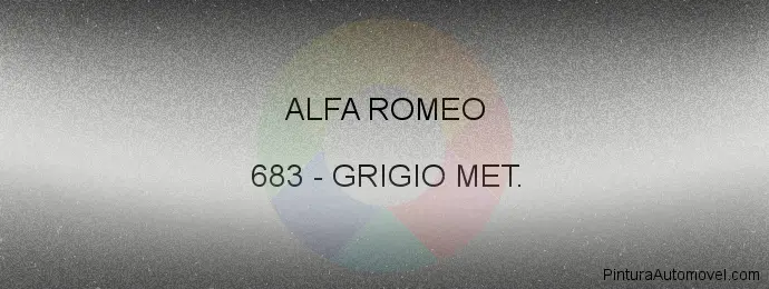 Pintura Alfa Romeo 683 Grigio Met.