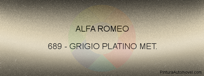 Pintura Alfa Romeo 689 Grigio Platino Met.