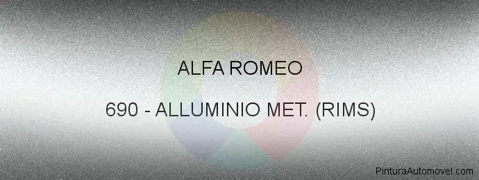 Pintura Alfa Romeo 690 Alluminio Met. (rims)