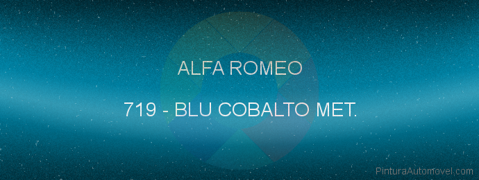 Pintura Alfa Romeo 719 Blu Cobalto Met.