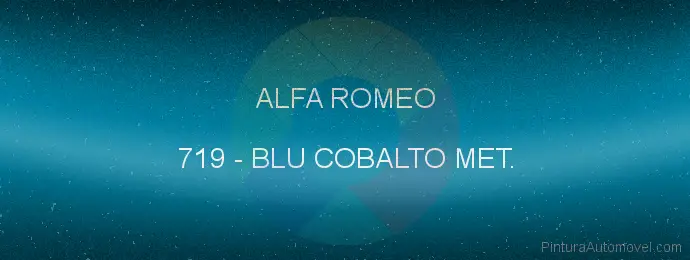 Pintura Alfa Romeo 719 Blu Cobalto Met.