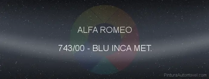 Pintura Alfa Romeo 743/00 Blu Inca Met.