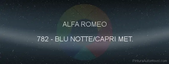 Pintura Alfa Romeo 782 Blu Notte/capri Met.