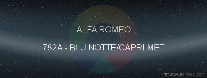 Pintura Alfa Romeo 782A Blu Notte/capri Met.