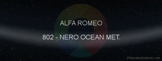 Pintura Alfa Romeo 802 Nero Ocean Met.