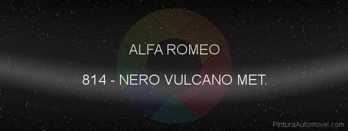Pintura Alfa Romeo 814 Nero Vulcano Met.