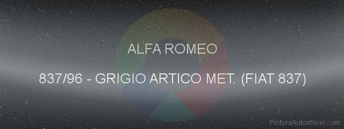 Pintura Alfa Romeo 837/96 Grigio Artico Met. (fiat 837)