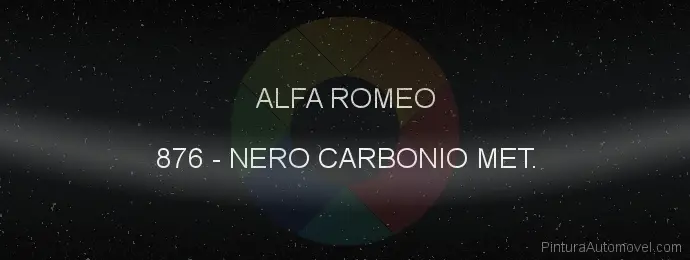 Pintura Alfa Romeo 876 Nero Carbonio Met.