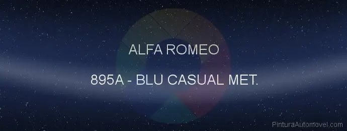 Pintura Alfa Romeo 895A Blu Casual Met.