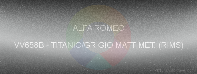 Pintura Alfa Romeo VV658B Titanio/grigio Matt Met. (rims)